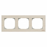 Рамка тройная ABB Sky, 8573 FR, белый ясень