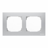 Рамка двойная ABB Sky, 8572 PL, серебряный