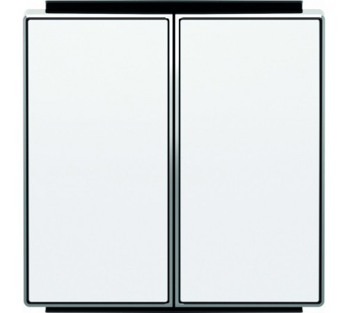 Переключатель двухклавишный ( с 2-х мест) ABB Sky, 10 А, белый 8122 - 8511 BL