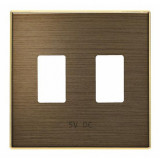 Usb розетка двойная ABB Sky 2х2000 мА, античная латунь