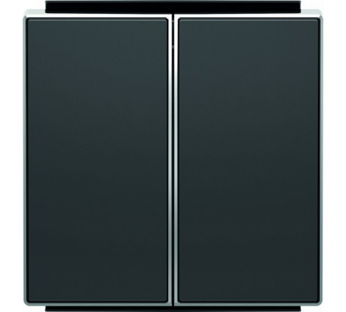 Выключатель двухклавишный ABB Sky, 10 А, черный бархат 8111 - 8511 NS