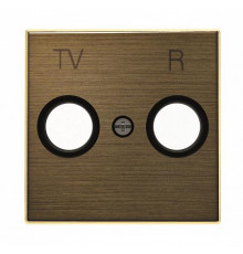 Розетка TV-R единственная ABB Sky, античная латунь