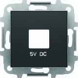Usb розетка двойная ABB Sky, черный бархат 8185 - 8585 NS