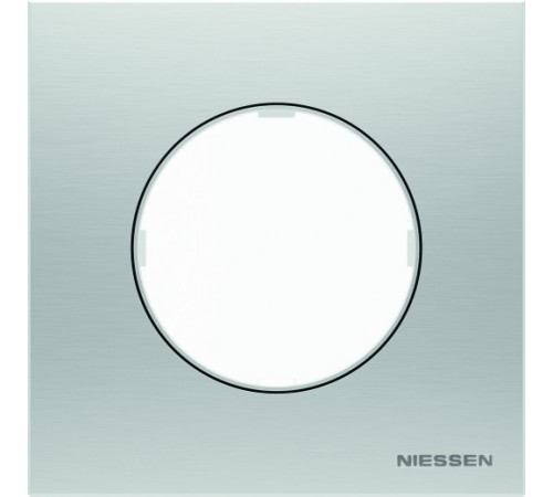 Рамка одинарная ABB Skymoon, 8671 OX, нержавеющая сталь