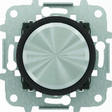 Светорегулятор поворотно-нажимной для LED (светодиодный), 4-100 Вт/ВА ABB Skymoon, черное стекло 8660.2 CN