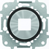Usb розетка двойная ABB Skymoon, черное стекло 8185 - 8685 CN