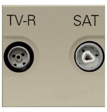Розетка TV-R/SAT проходная ZENIT (шампань) N2251.8 CV
