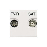 Розетка TV-R/SAT звезда ZENIT (Белый) N2251.3 BL