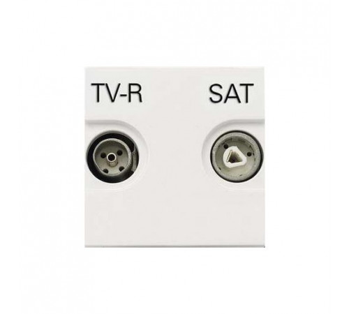 Розетка TV-R/SAT звезда ZENIT (Белый) N2251.3 BL