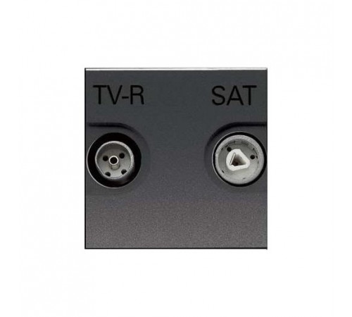 Розетка TV-R/SAT оконечная ZENIT (антрацит) N2251.7 AN