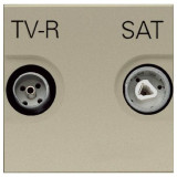 Розетка TV-R/SAT звезда ZENIT (шампань) N2251.3 CV
