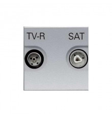 Розетка TV-R/SAT звезда ZENIT (серебристый) N2251.3 PL
