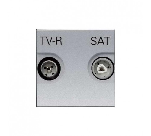 Розетка TV-R/SAT звезда ZENIT (серебристый) N2251.3 PL