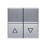 Выключатель жалюзи с фиксацией 16А ABB ZENIT (серебристый) N2244.1 PL