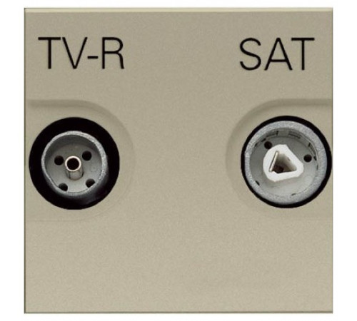 Розетка TV-R/SAT оконечная ZENIT (шампань) N2251.7 CV