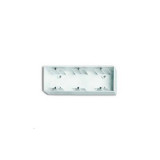 Коробка тройная для открытого монтажа, ABB Basic 55, альпийский белый