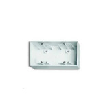 Коробка двойная для открытого монтажа, ABB Basic 55, альпийский белый
