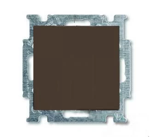 Выключатель одноклавишный ABB Basic 55, шато-черный