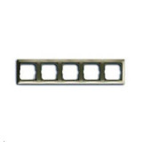 Рамка пятиместная ABB Basic 55, maison бежевая