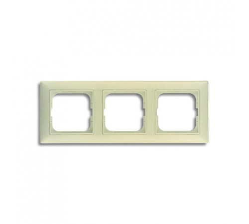 Рамка трехместная ABB Basic 55, слоновая кость