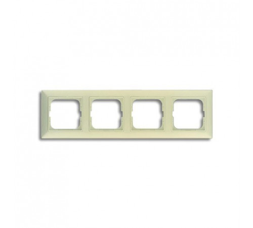 Рамка четырехместная ABB Basic 55, слоновая кость