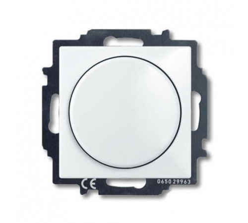 Светорегулятор Busch-Dimmer 60-400 Вт проходной ABB Basic 55, белый