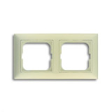 Рамка двойная ABB Basic 55, слоновая кость