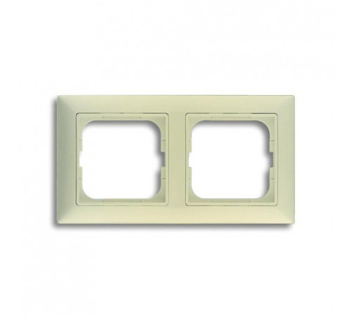 Рамка двойная ABB Basic 55, слоновая кость