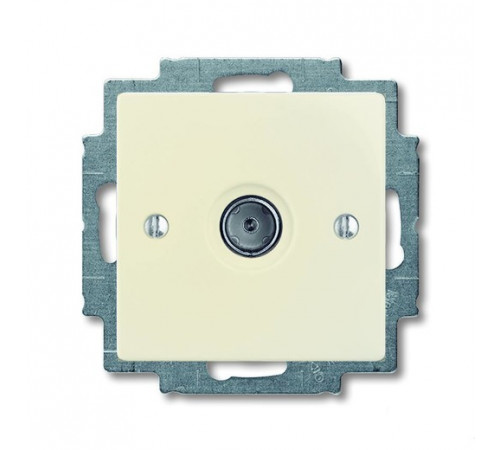 Розетка ТВ ABB Basic 55, слоновая кость
