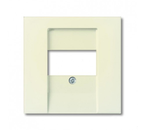 Розетка акустическая на две колонки ABB Basic 55 (слоновая кость с черной вставкой)