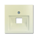 Розетка компьютерная Jung RJ-45 1 выход с лицевой панелью ABB Basic 55, слоновая кость 