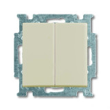 Переключатель двухклавишный ABB Basic 55, слоновая кость