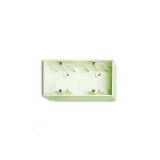 Коробка двойная для открытого монтажа, ABB Basic 55, слоновая кость