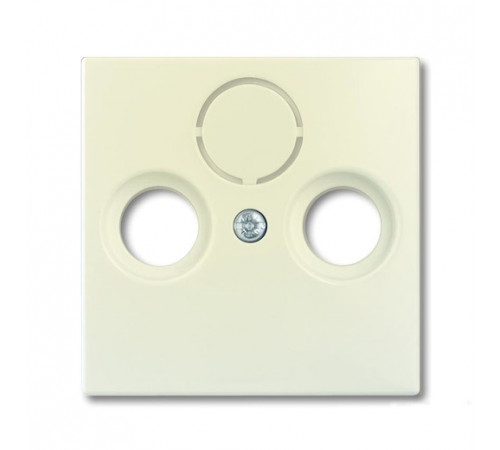 Розетка ТВ + радио проходная ABB Basic 55, слоновая кость