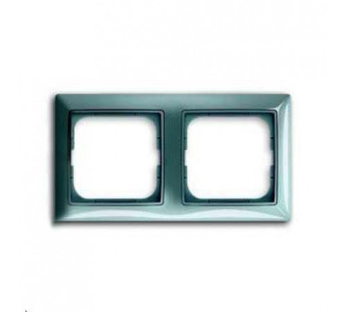 Рамка двойная ABB Basic 55, цвет голубой 