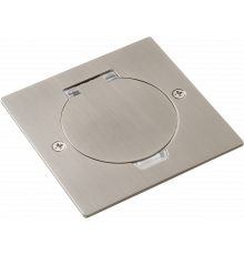 Donel Лючок Surface 2 мод. (1 мод. 45х45 мм.), круглая крышка, никель, IP44