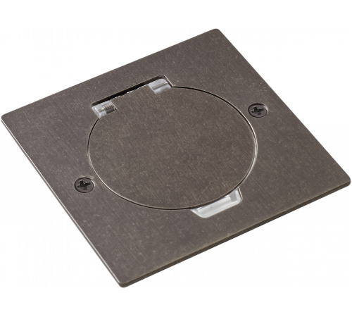 Donel Лючок Surface 2 мод. (1 мод. 45х45 мм.), круглая крышка, оцинкованная сталь, IP44