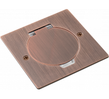 Donel Лючок Surface 2 мод. (1 мод. 45х45 мм.), круглая крышка, красная медь, IP44