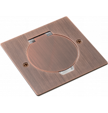 Donel Лючок Surface 2 мод. (1 мод. 45х45 мм.), круглая крышка, красная медь, IP44