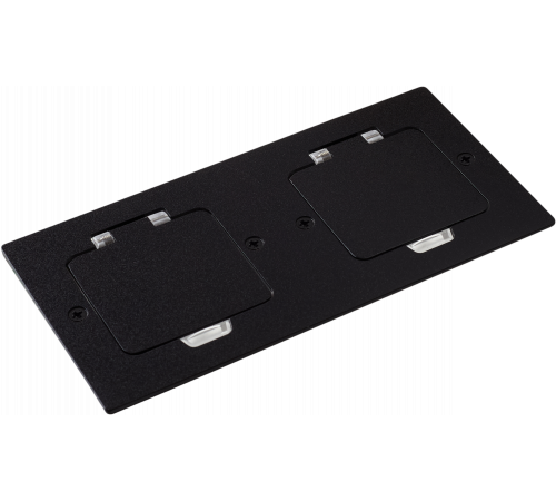 Donel Лючок Surface 4 мод. (2 мод. 45х45 мм.), антрацит, IP44