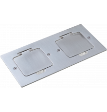 Donel Лючок Surface 4 мод. (2 мод. 45х45 мм.), полированное серебро, IP44
