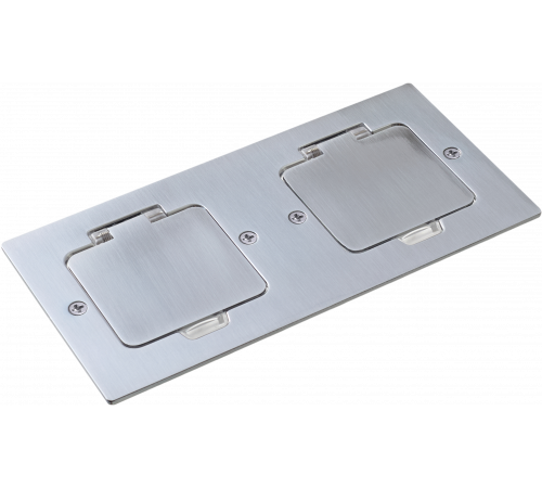 Donel Лючок Surface 4 мод. (2 мод. 45х45 мм.), полированное серебро, IP44