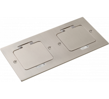 Donel Лючок Surface 4 мод. (2 мод. 45х45 мм.), никель, IP44