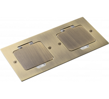 Donel Лючок Surface 4 мод. (2 мод. 45х45 мм.), античная латунь, IP44