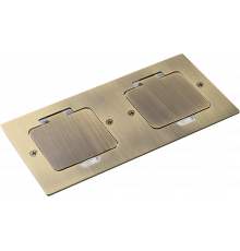 Donel Лючок Surface 4 мод. (2 мод. 45х45 мм.), античная латунь, IP44