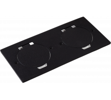Donel Лючок Surface 4 мод. (2 мод. 45х45 мм.), круглая крышка, антрацит, IP44