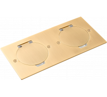 Donel Лючок Surface 4 мод. (2 мод. 45х45 мм.), круглая крышка, золото, IP44