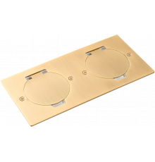 Donel Лючок Surface 4 мод. (2 мод. 45х45 мм.), круглая крышка, золото, IP44