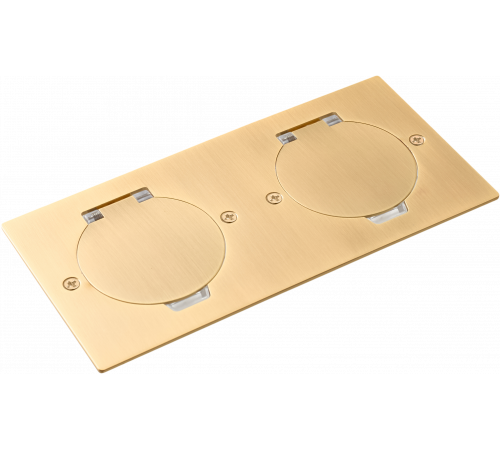 Donel Лючок Surface 4 мод. (2 мод. 45х45 мм.), круглая крышка, золото, IP44