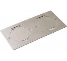 Donel Лючок Surface 4 мод. (2 мод. 45х45 мм.), круглая крышка, никель, IP44